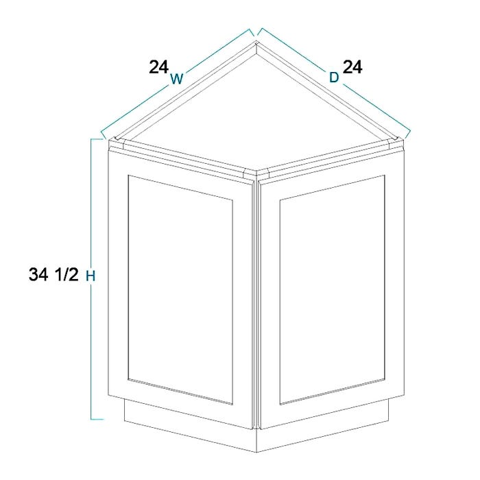 AB24 - Angle Base Cabinet 24"