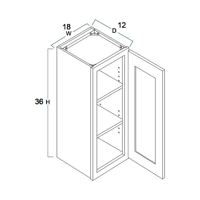 W1836 - Wall Cabinet 18" x 36"