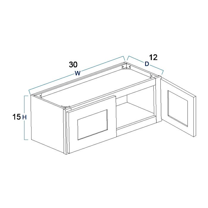 W3015 - Wall Cabinet 30" x 15"