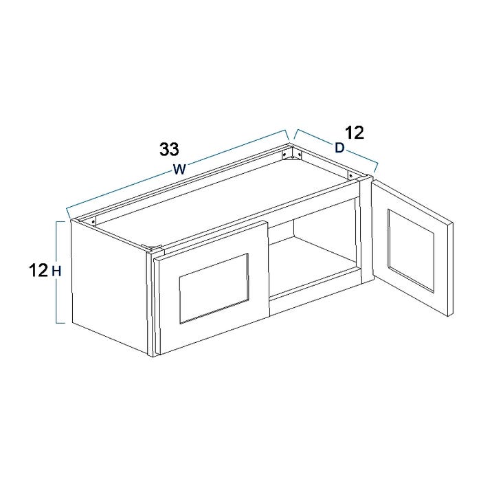W3312 - Wall Cabinet 33" x 12"