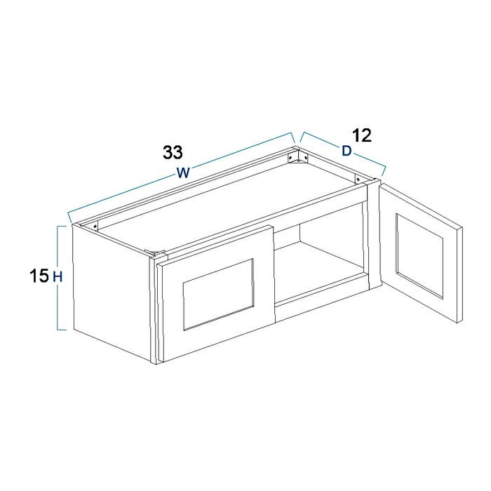 W3315 - Wall Cabinet 33" x 15"