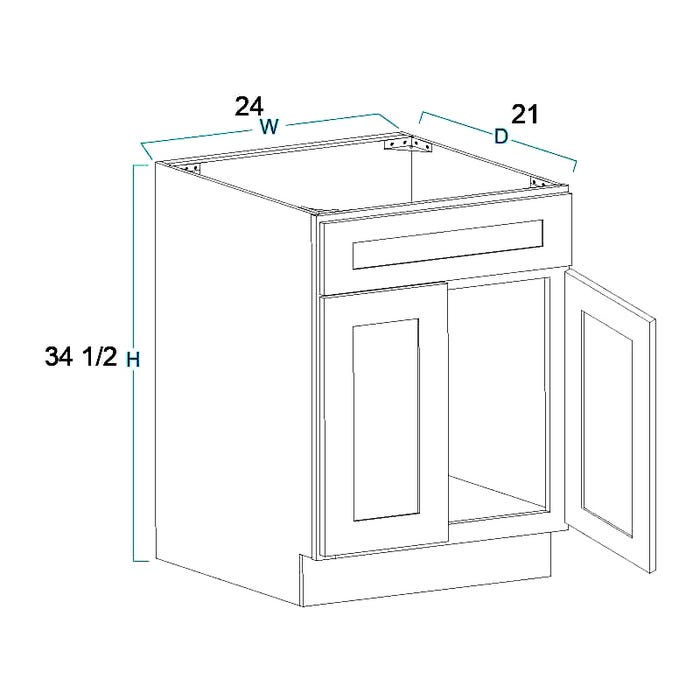 V2421 - Vanity Sink Base Cabinet 24"