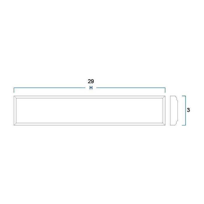 Charleston Cherry Overlay Wall Filler 3"W x 29"H