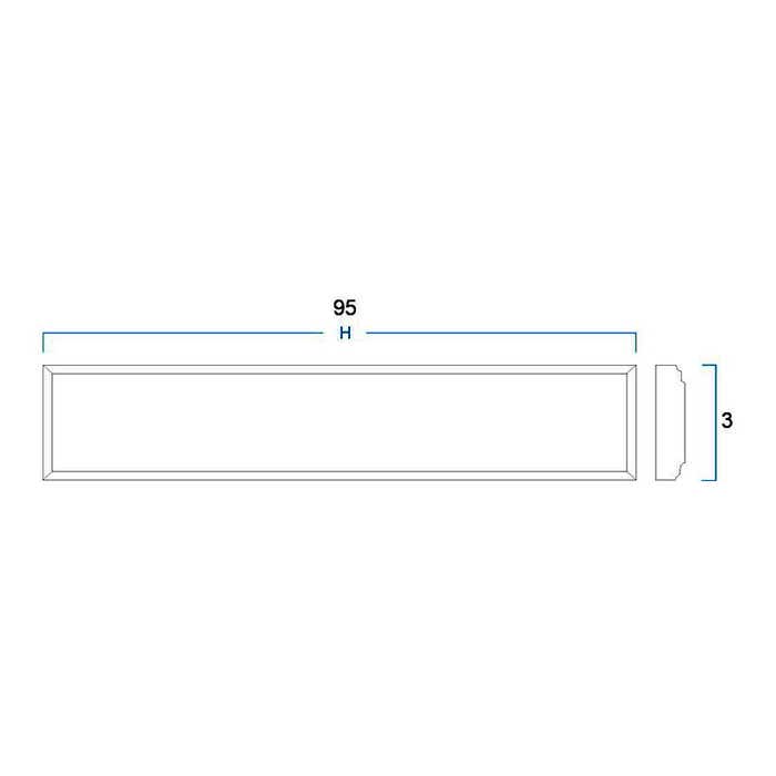 Charleston Cherry Overlay Wall Filler 3"W x 95"H