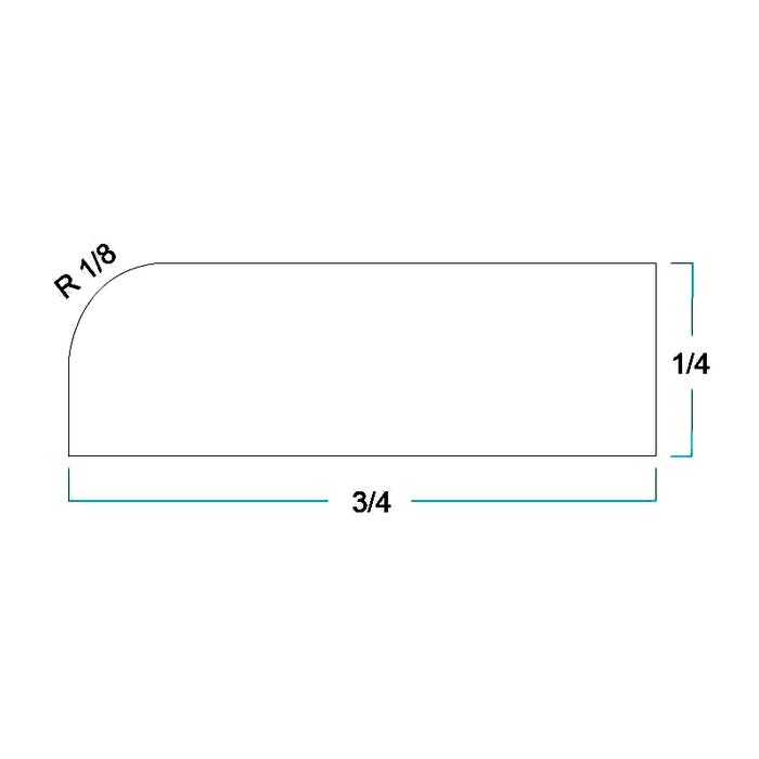 SM8 - Scribe Molding 96"