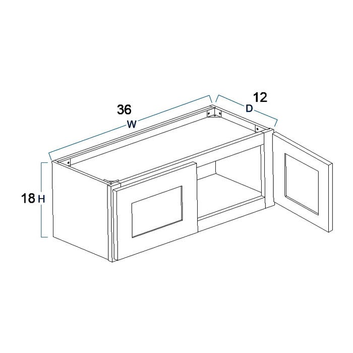 Wall Cabinet 36" x 18"
