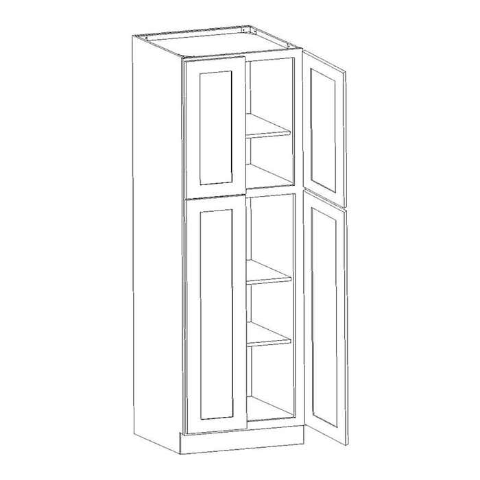 Cinnamon Shaker Utility Cabinet 24"W x 96"H