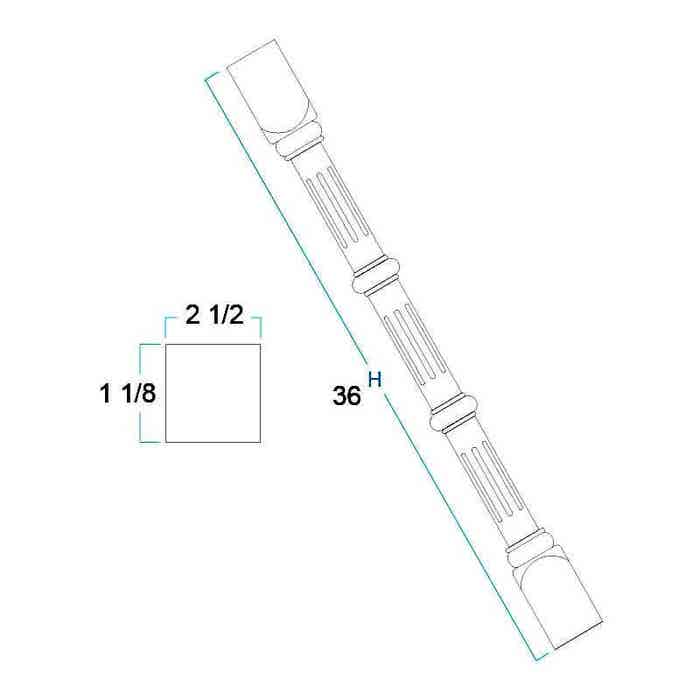 image_2-4044-1.jpg Fluted Split Post Leg 36"