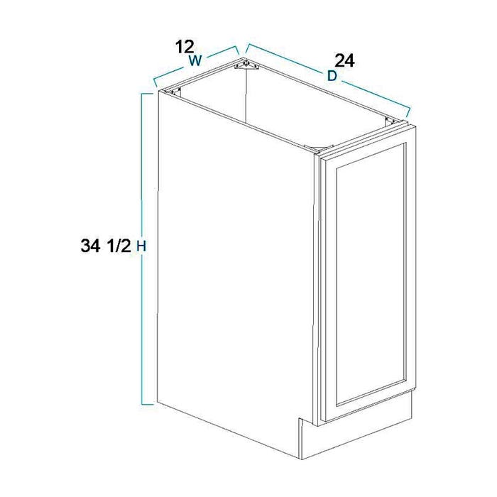 Base Full Height Door Cabinet 12"
