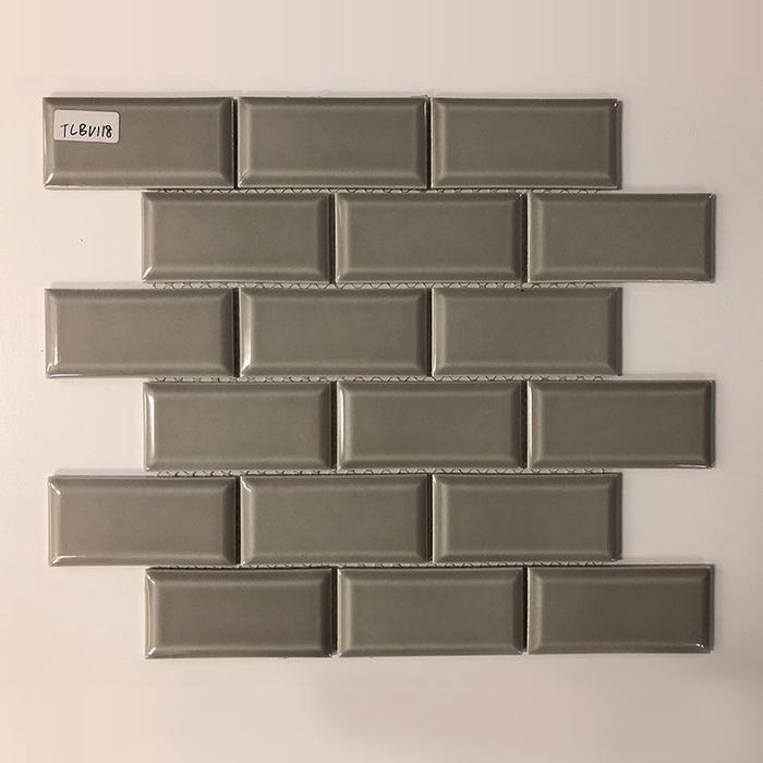 Grey Porcelain Mosaic Subway Tile