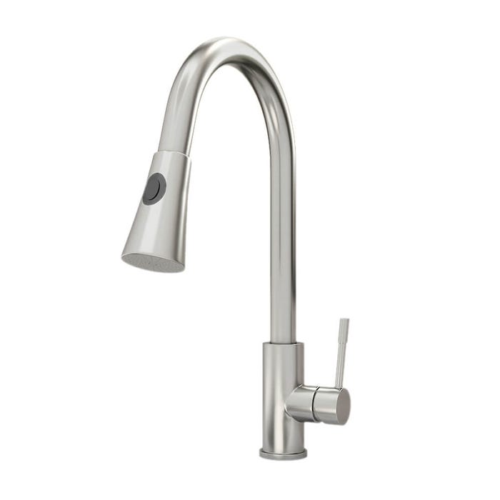 Luxury K501QY1 Single Hole Kitchen Faucet with Pull-Down Spout