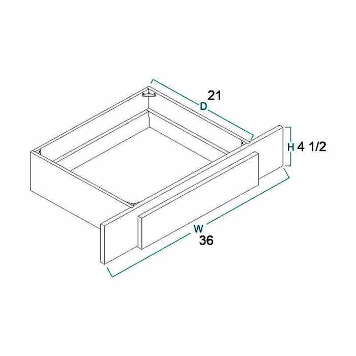 Craftsman Natural Shaker Knee Drawer