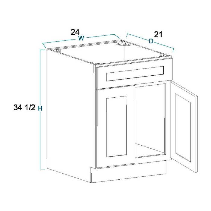 image_2-455-1.jpg Craftsman White Shaker Vanity Sink Base Cabinet 24"