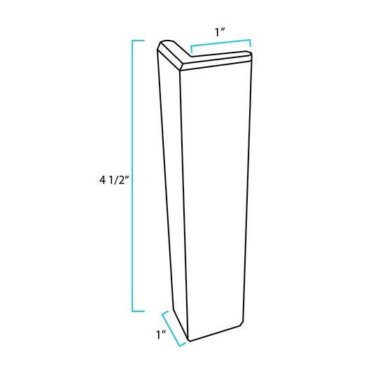 Craftsman Green Shaker Toe Kick End Cap