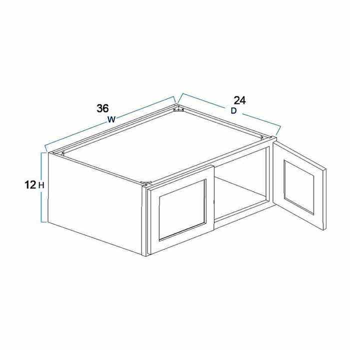 Wall Cabinet 36" x 12" x 24"