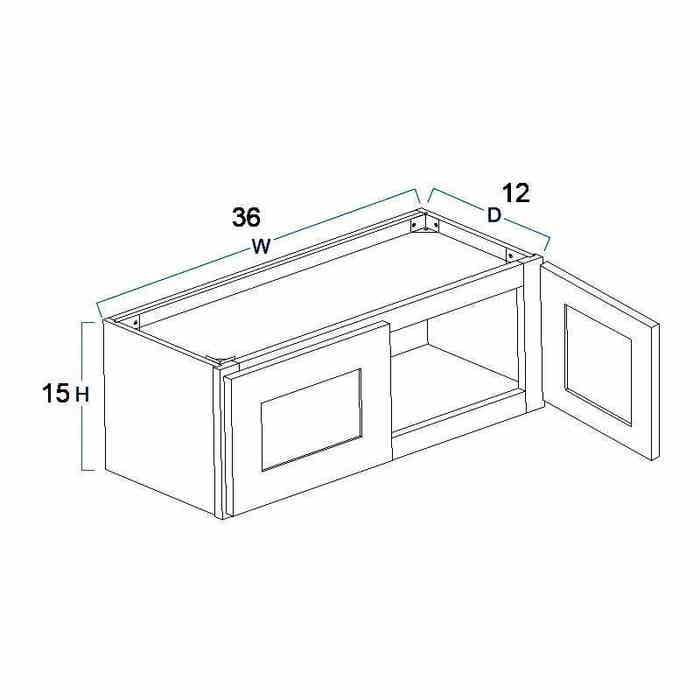 Wall Cabinet 36" x 15"