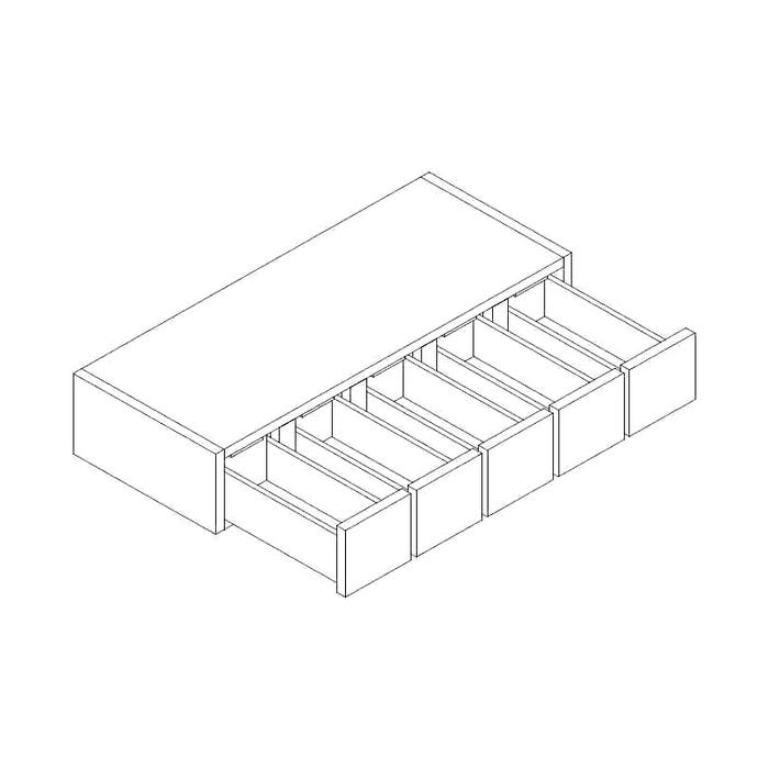 WSD630 - Wall Spice Drawer Cabinet 30" x 6"