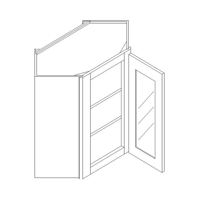 image_3-1933-1.jpg WMDC2436GDFI - Wall Diagonal Mullion Glass Door Cabinet with Finished Interior 24" x 36"