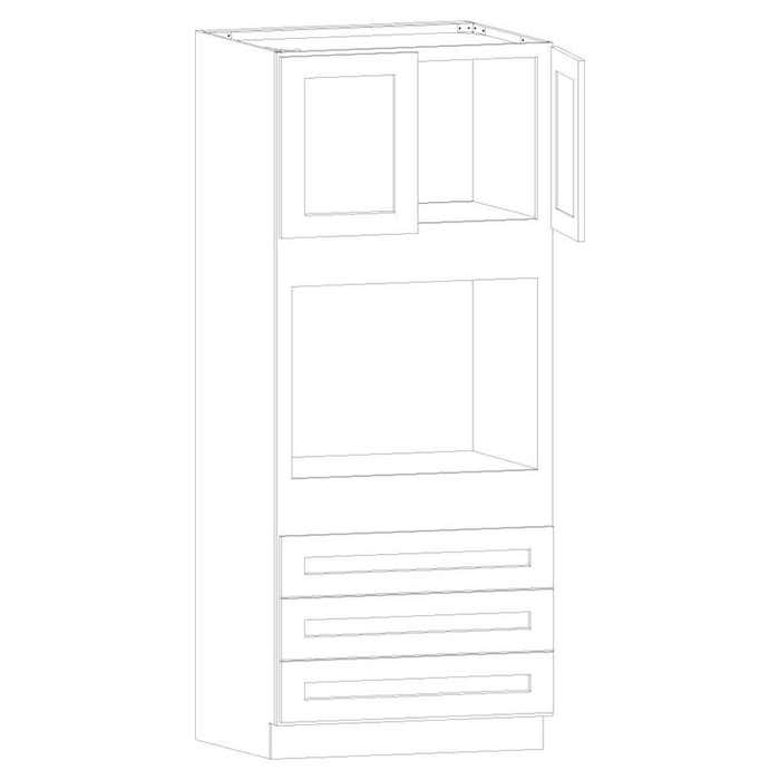 Charleston Cherry Oven Cabinet 33"W x 90"H