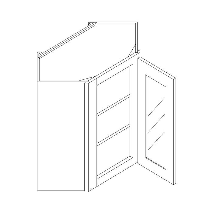 image_3-2094-1.jpg Wall Diagonal Open Frame Glass Door Cabinet with Finished Interior 24" x 30"