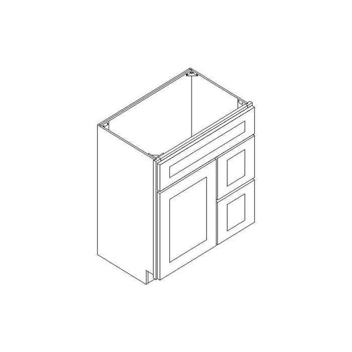 Vanity Sink Base Drawer Right Cabinet 30"