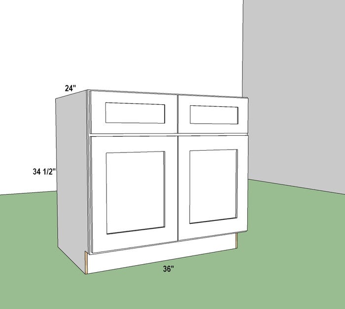 Sink Base Cabinet 36"