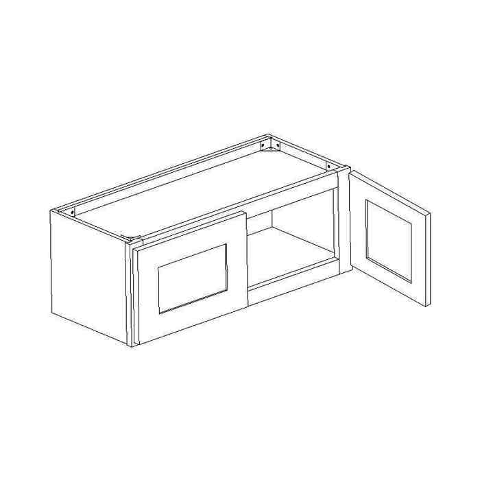 image_3-438-1.jpg York Driftwood Grey Wall Cabinet 33"W x 12"H