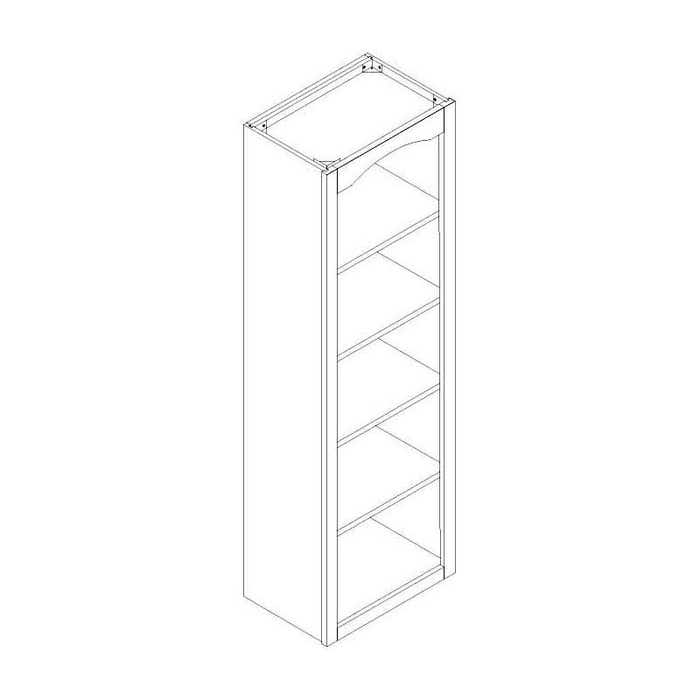 York Driftwood Grey Book Case 30"W x 60"H