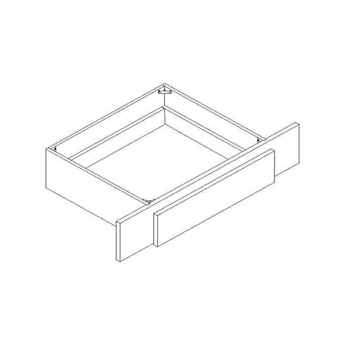 York Driftwood Grey Knee Drawer 36"W x 4-1/2"H