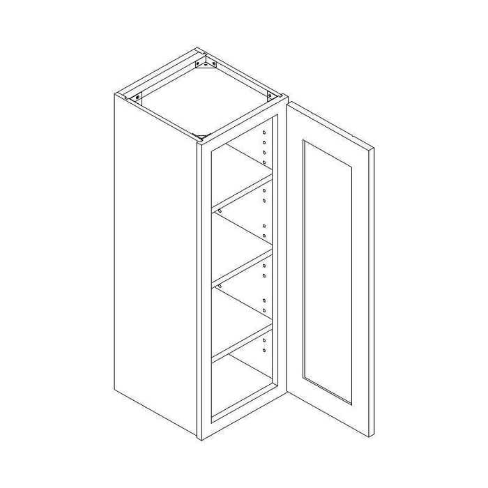 Colorado Shaker White Wall Cabinet 21"W x 39"H