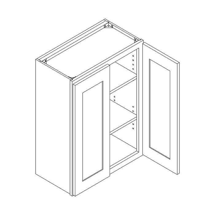 Summit Shaker White Wall Cabinet 30"W x 36"H